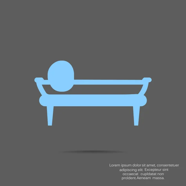 Couch Icon Vector Illustration — Stock Vector