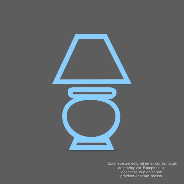 Lamp Icon Vector Illustration — Stock Vector