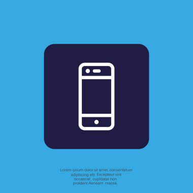 Boş ekranlı basit akıllı telefon