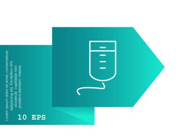 Counter simge damla, illüstrasyon vektör 