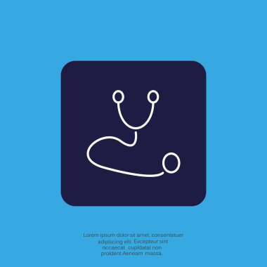 Tıp simgesi, vektör illüstrasyonu 