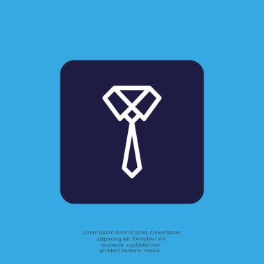 düz simgesi giyim, illüstrasyon vektör