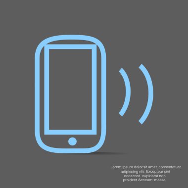 cep telefonu ikonu vektör illüstrasyonu
