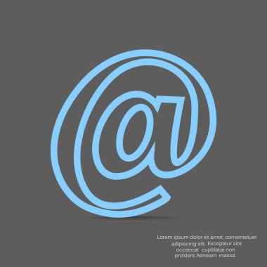 e- posta simgesi vektör illüstrasyonu