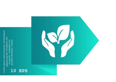 çevre koruma, web simge iz Filiz.