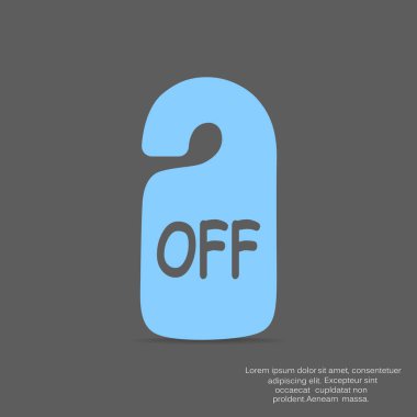 Etiket web simgesi illüstrasyon vektör