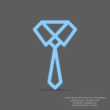 düz simgesi giyim, illüstrasyon vektör