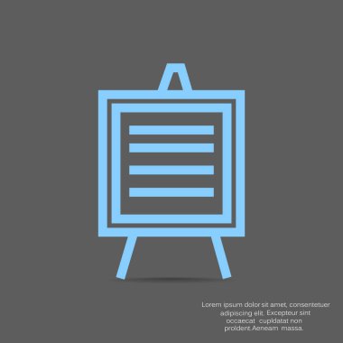 Blackboard simge vektör çizim 