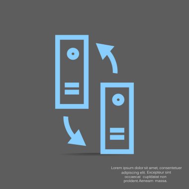 bağlantı simgesi vektör illüstrasyonu