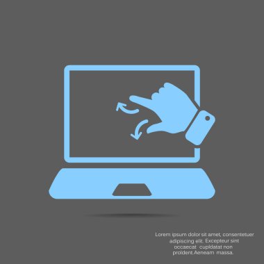 bilgisayar simgesi, vektör illüstrasyonu 