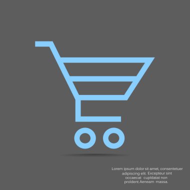 Mahkeme simge vektör çizim alışveriş