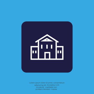 ev simgesi vektör illüstrasyonu 