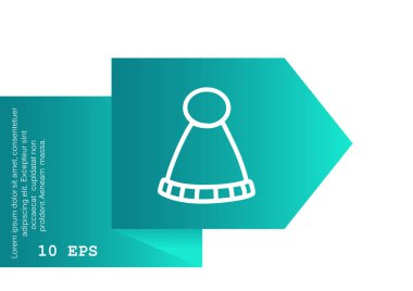 düz simgesi giyim, illüstrasyon vektör