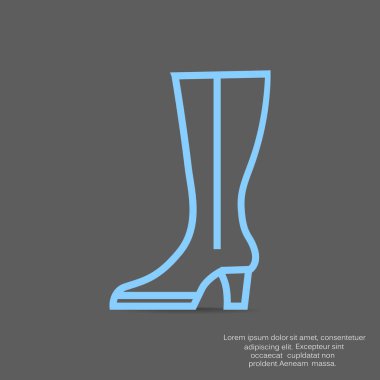 Ayakkabı düzlüğü simgesi, vektör illüstrasyonu