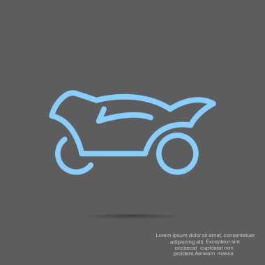 Basit motosiklet web simgesi