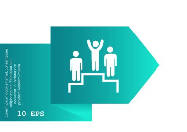 rekabet kavramı simge vektör çizim 