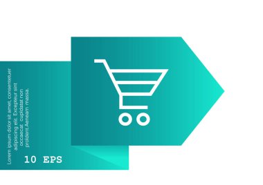 Mahkeme simge vektör çizim alışveriş