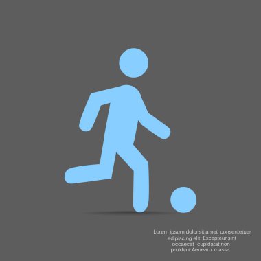 futbolcu simge vektör çizim