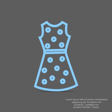 düz simgesi giyim, illüstrasyon vektör