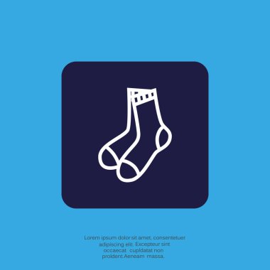 düz simgesi giyim, illüstrasyon vektör