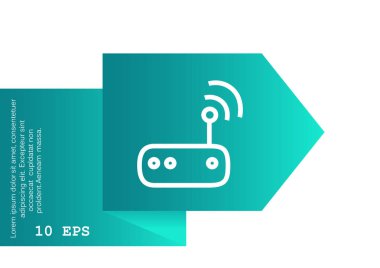 anten yayın işareti vektör çizim 