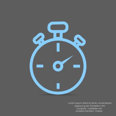 Zamanlayıcı simgesi vektör çizim 