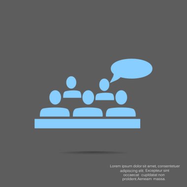 toplantı simgesi çizimi 