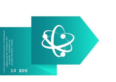 Moleküler simge vektör çizim 