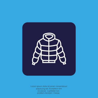 düz simgesi giyim, illüstrasyon vektör