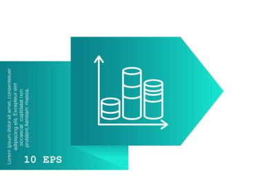iş diyagramı düz kutsal kişilerin resmi, vektör çizim
