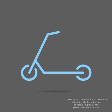 Scooter için çocuk simgesi