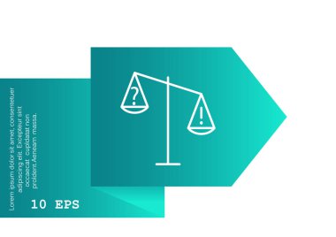 Adalet simgesinin ölçekler