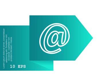 e- posta simgesi vektör illüstrasyonu