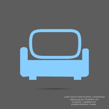 kanepe ikonu vektör illüstrasyonu 