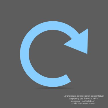 döndürme oklarını bir daire web simgesi. vektör tasarımı