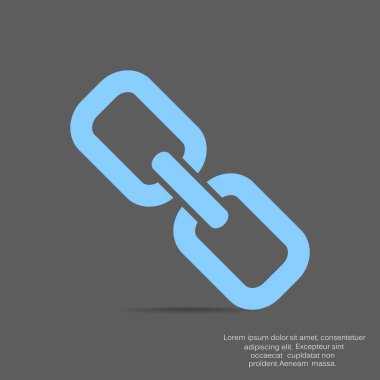 zincir işareti iletişim web simgesi. vektör tasarımı