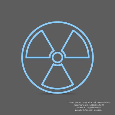 Radyasyon sembolü web simgesi