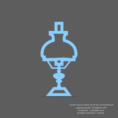 lamba yassı simgesi, vektör çizimi