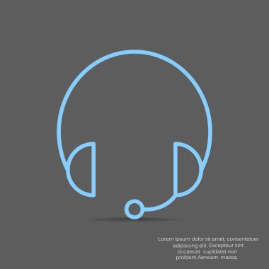 Kulaklık garniture web simgesi