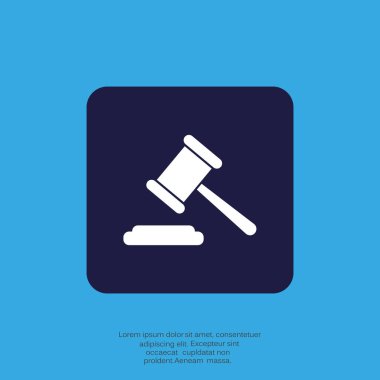 Hukuk çekiç simgesi