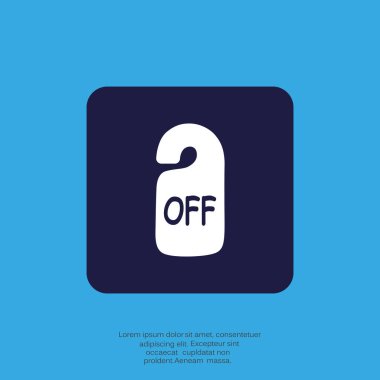 Etiket web simgesi illüstrasyon vektör