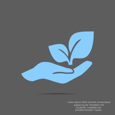 çevre koruma, web simge iz Filiz.