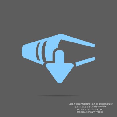 iş kitap düz simgesi, vektör çizim