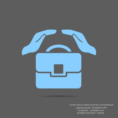 iş simgesi, vektör resimleme 