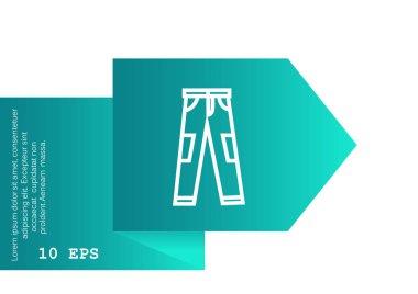 erkek kot pantolon kutsal kişilerin resmi, vektör çizim 