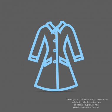 düz simgesi giyim, illüstrasyon vektör