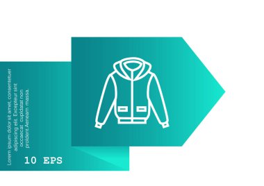 düz simgesi giyim, illüstrasyon vektör