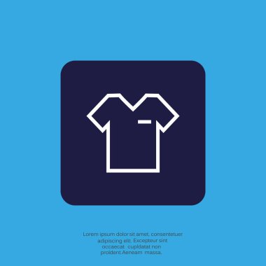 t-shirt vektör simgesi