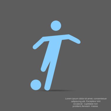 futbolcu simge vektör çizim