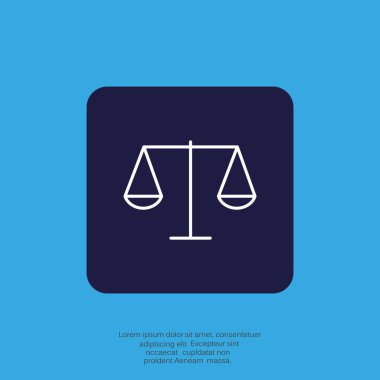 Adalet simgesinin ölçekler